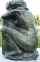 geknield naakt brons (relief)